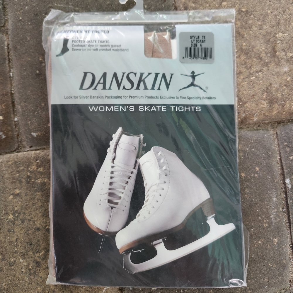 Ice Skating Danskin Dancewear Womens Heavyweight Footed Figure Skating Tights